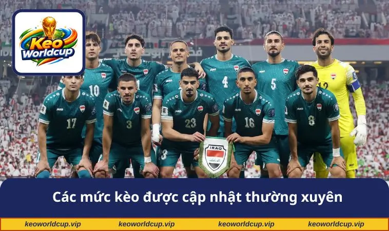 Các mức tỷ lệ kèo cập nhật thường xuyên