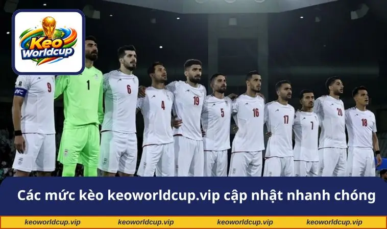 Các mức kèo được keoworldcup.vip cập nhật nhanh chóng