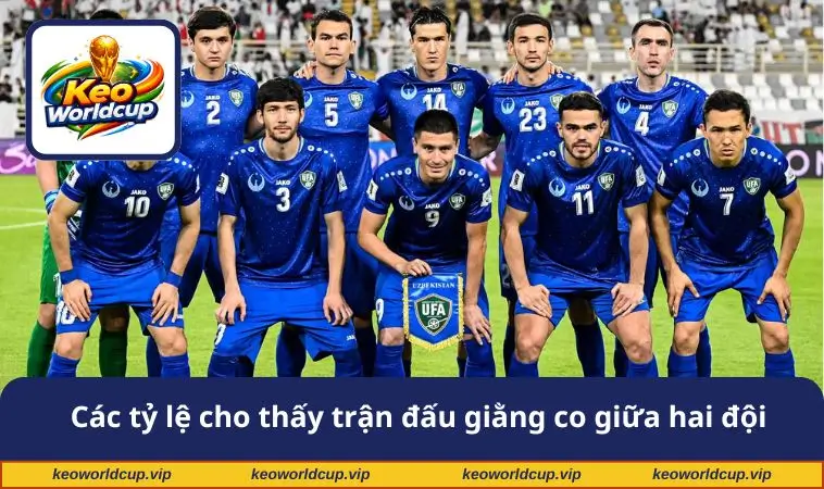 Các tỷ lệ cho thấy trận đấu giằng co giữa hai đội