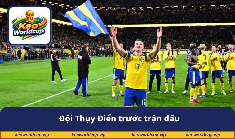 Đội Thụy Điển trước trận đấu