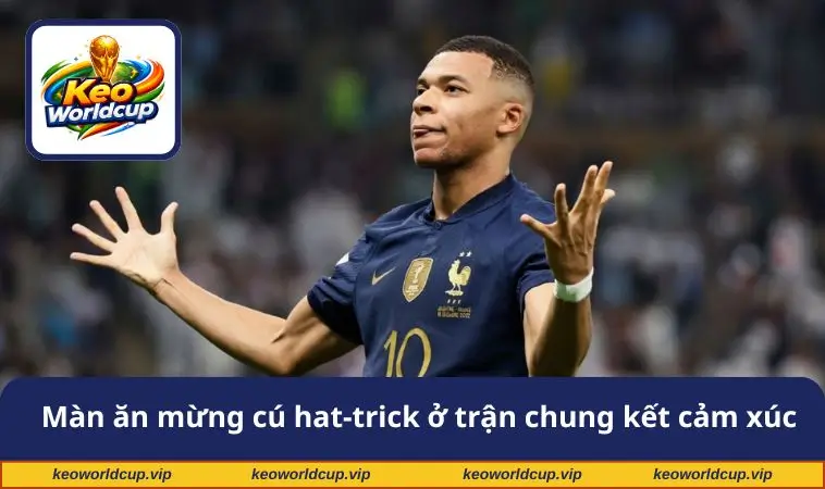 Màn ăn mừng cú hat-trick trong trận chung kết cảm xúc