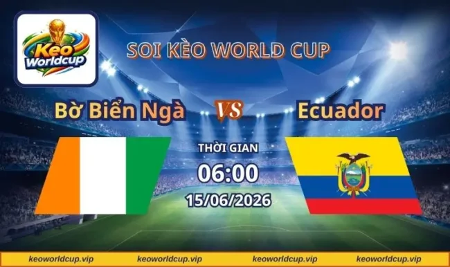 Soi kèo World Cup Bờ Biển Ngà vs Ecuador