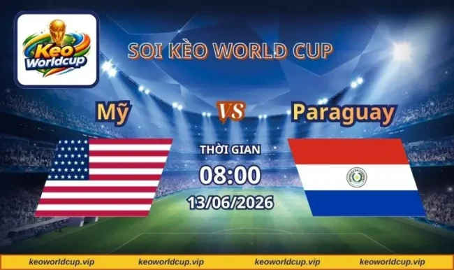 Soi kèo World Cup Mỹ vs Paraguay
