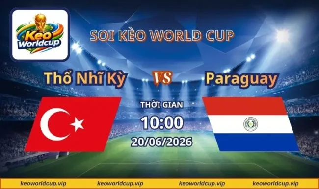 Soi kèo World Cup Thổ Nhĩ Kỳ vs Paraguay