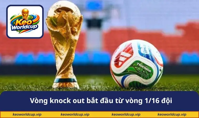 Vòng knock out bắt đầu từ vòng 1/16 đội